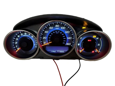Cuadro de instrumentos velocímetro Acura RL 2005 panel de instrumentos medidores 119.967 millas Foto 1 de 4