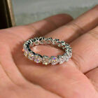 2.50Ct Heart Cut Diamond Full Eternity Wedding Band Ring 14K White Gold Over