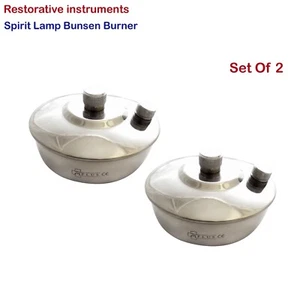 Dental Lámpara de Alcohol Bunsen Burner Spirit lamp restorative instrument 2-PCs - Imagen 1 de 3