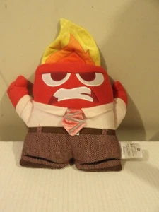 * Disney Pixar Inside Out ANGER 12" Plush ANGRY RED w/ Flame Head Pillow Stuffed - Picture 1 of 4