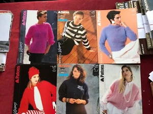 Patons Original 1980's Mohair Visions Knitting Patterns 330.1 - Picture 1 of 19