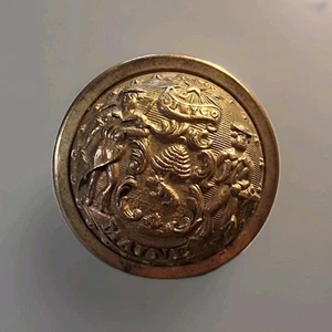 Bürgerkrieg Maine State Miliz Stab Knopf Scovill * Waterbury * - Bild 1 von 3