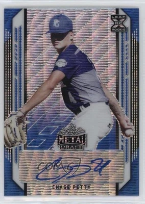 2021 Leaf Metal Draft Blue Wave /20 Chase Petty #BA-CP1 Auto - Image 1 of 2