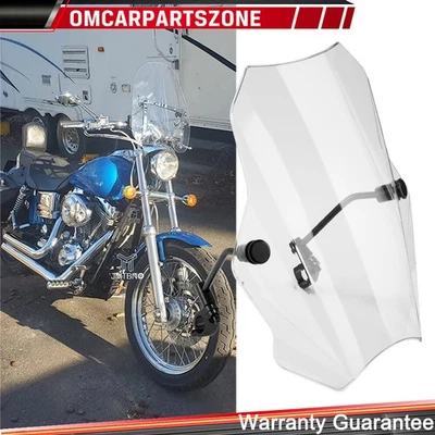 Motorcycle Windshield for 7/8'' & 1" Handlebars For Kawasaki Vulcan 1500 Classic - Image 1 of 4