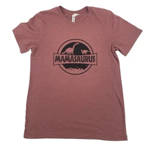 T-Shirt Mamasaurus Größe M rosa Grafikdruck Rundhals Bella Canvas - Bild 1 von 8