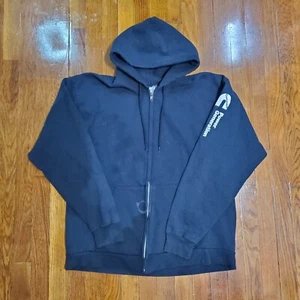 Vintage Hoodie Cummins Power Engine Size Large Full Zip Stained Thrashed  - Picture 1 of 16