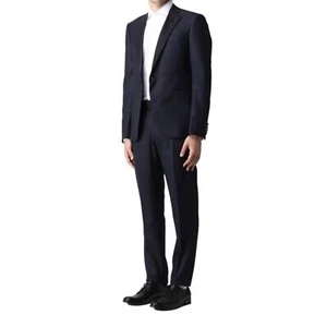 Men’s Emporio Armani Made In Italy Black Textured Blazer Size 52! - Picture 1 of 8
