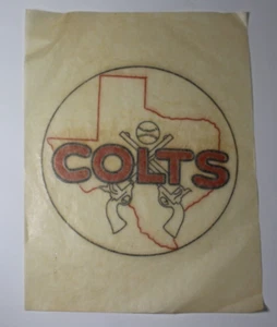 Rare Vintage 1962 Topps Baseball Houston Colt 45s Iron On Transfer Early Logo - Picture 1 of 15