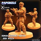 Human Resilience Fighter Josh Welch - Papsikels - dessus de Table Wargaming