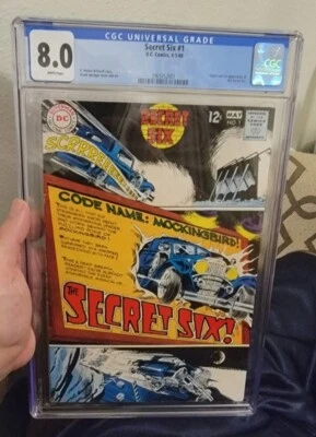 Secret Six #1 CGC 8.0 Origin & 1st Appearance * White Pages * 1968 DC Key * VF - Image 1 of 3