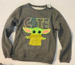 Star Wars Grogu Cute girl's Fleece sweatshirt/jogger 2 piece set XL/XG 14-16 - Picture 1 of 7