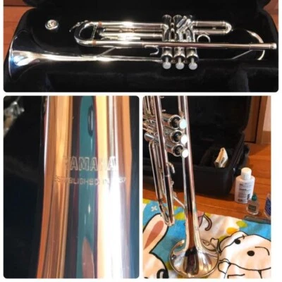 YAMAHA YTR-2335 tromba Bb con custodia argento YTR2335 usata - Immagine 1 di 4