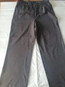 Hilary Radley Size MEDIUM Elasticated Waist Trousers Black - Picture 1 of 8