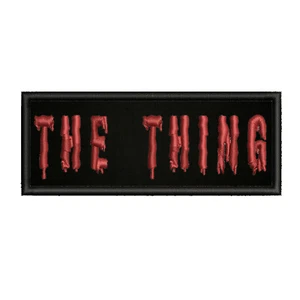 The Thing Horror Movie Horror Movie Patch Embroidered Iron-On Applique Sci-fi - Picture 1 of 12