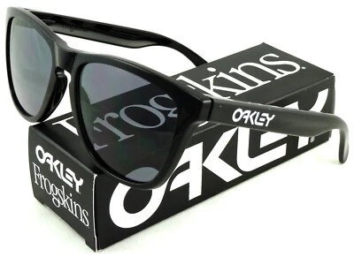 NUEVO Oakley Frogskins Negro l Gris 24-306 Foto 1 de 4