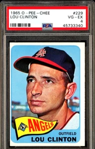 1965 OPC O-Pee-Chee #229 Lou Clinton Angels PSA 4 - Picture 1 of 2
