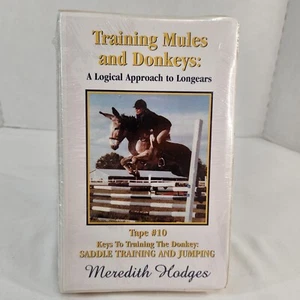 Meredith Hodges Tape 10 Saddle Training  and Jumping Workbook VHS Longears New - Picture 1 of 5