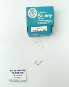 EDGAR & SEALEY FISH HOOKS - 1 BOX 100 CT. #1741B Size 8 - Fish hooks lot - Picture 1 of 1