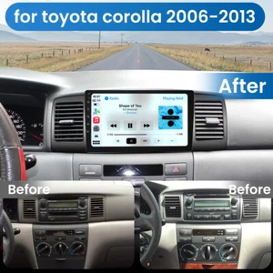 For Toyota Corolla 2006-2013 Apple CarPlay GPS Android 13 Car Stereo Radio 2+32G - Picture 1 of 14