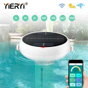 WiFi Chlorine Meter Solar Floating CL PH EC TDS ORP Water Quality Monitor Tester - Picture 1 of 10
