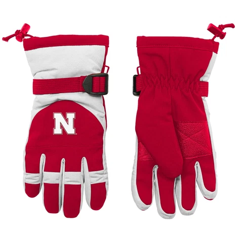 Outerstuff NCAA Youth (8-20) Nebraska Cornhuskers Nylon Gloves, OSFM Cover