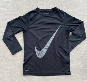 Nike Boy’s  Dri-fit long sleeve athletic shirt with Vents - Picture 1 of 8