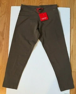 Esprit Essential Capri Leggings, Taupe, Small, NEW with tag - Picture 1 of 5