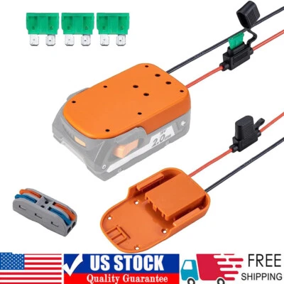 Power Wheels Adapter for Ridgid Battery 18V AEG Li-Ion Dock Power Connection USA