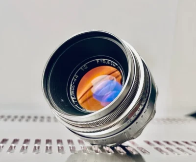 Helios 44 5.8cm f2 Red P M39 Early Batch. From The Very First 5000 Pieces Made - Imagen 1 de 4