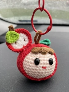 handmade crochet Cutie Girl Keychain - Picture 1 of 3