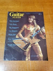 Guitar Player Magazine ORIGINAL Vintage Aug 1975 Rick Derringer Brian May - Imagen 1 de 6