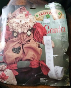 1995 Daisy Kingdom 32313 Country Santa Doll Kit Stitch Stuff Old Time Christmas - Picture 1 of 3