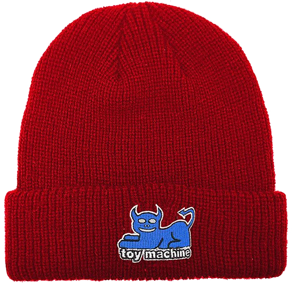 MÁQUINA DE JUGUETE DIABLO GATO MUELLE GORRO ROJO Foto 1 de 1