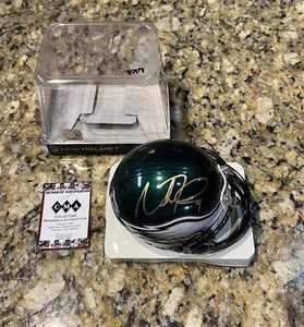 Nick Foles Signed Mini Helmet Philadelphia Eagles Autographed GOLD SIG COA WOW - Picture 1 of 23