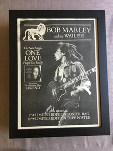 Bob Marley & Wailers One Love Framed Advert / Ad 18" x 14" - Picture 1 of 1