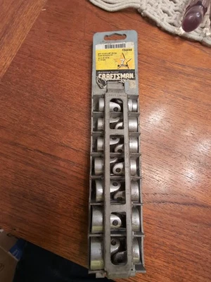 Craftsman EE. UU. Juego de enchufes giratorios flexibles cromados métricos de 3/8" 934446 34446  Foto 1 de 4