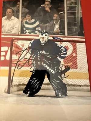 多伦多枫叶队菲利克斯·波特文亲笔签名 4x6 英寸梅尔·贝利照片 — 第 1/2 张图片