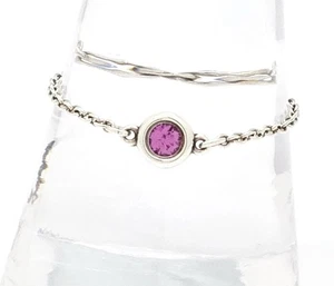 TIFFANY & Co. Tiffany Color by the Yard Ring Size US9 Pink Sapphire Silver SV925 - Picture 1 of 8