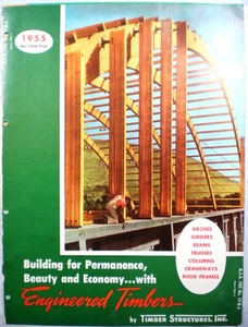 Vtg Timber Structures RETRO Catalog Glue Laminated Arches Engineered Lumber 1955 - Picture 1 of 6