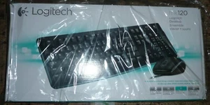NEW SEALED Logitech mk120 Desktop Keyboard and Mouse Combo Set Kit - Picture 1 of 1