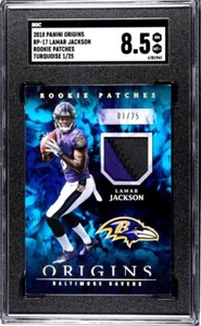 2018 Panini Origins - Rookie Patches Turquoise #RP-17 Lamar Jackson 1/25 🔥 - Bild 1 von 2