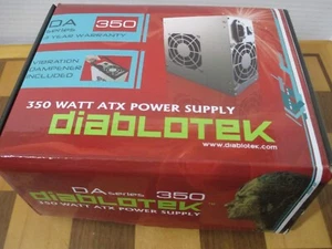 Diablotek Int.Inc DA Series 350Watt ATX Power Supply PSDA 350 - Picture 1 of 8