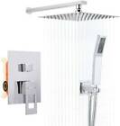 Dalmo Shower System Wall Mounted 10Inches Shower Faucet Set Rainfall Shower Head