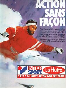 publicité Advertising  1122  1985  vetements ski La Hutte Inter Sport
