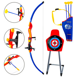 KIDS SUPER TOXOPHILY ARROW ARCHERY SET WITH LASER INFRARED TARGET CROSSBOW GAME