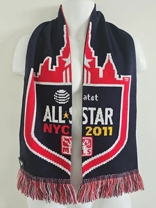 Adidas MLS ALL STAR GAME 2011 Scarf NYC New York City Fans Scarf Made in England - Picture 1 of 10