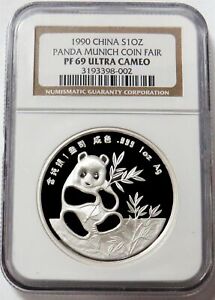 Chinese Silver Panda Coins In People'S Republic Of China Coins 