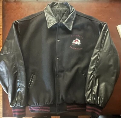 Chaqueta de cuero Colorado Avalanche XL para hombre Foto 1 de 4