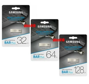 Samsung 32GB 64GB 128GB 256GB USB Flash Drive BAR Plus USB3.1 BE3 C - Picture 1 of 5