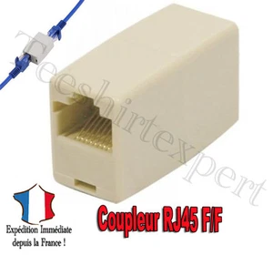 coupler adapter extension RJ45 female/Female- Ethernet adapter coupler FF - Picture 1 of 1